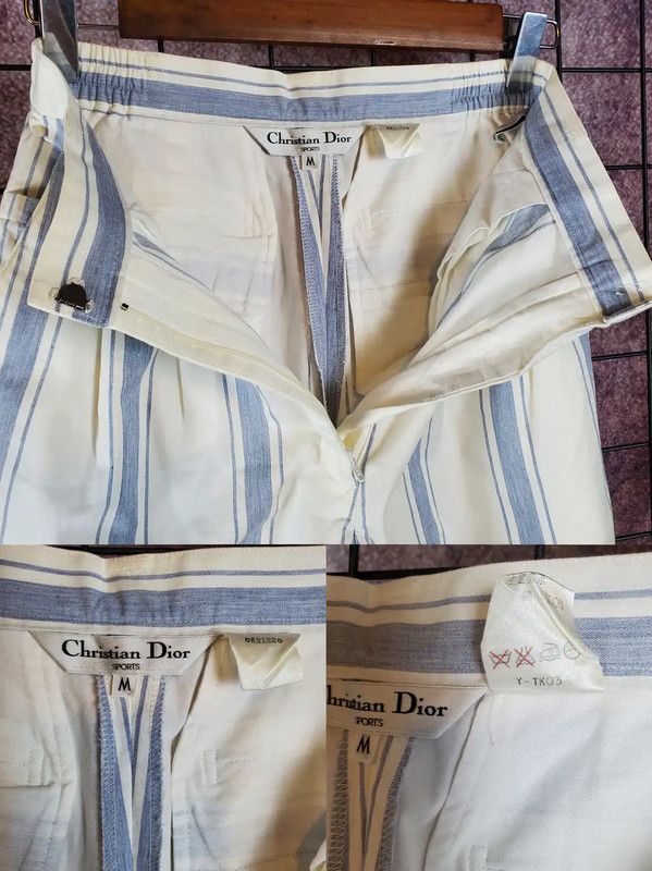 Dior Dior Summer White Cotton Casual Pants 0089 Size 28" / US 6 / IT 42 - 4 Thumbnail