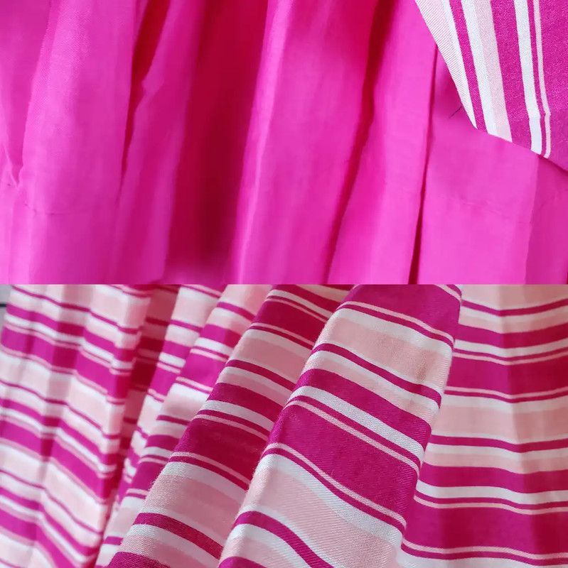 Dior Dior Pleated Skirt in Spring Pink Stripes 0089 Size 26" / US 2 / IT 38 - 8 Thumbnail