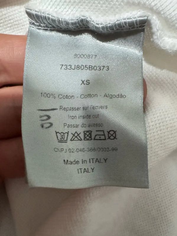 Dior Dior Cotton Embroidered Logo T-Shirt 0089 Size XS / US 0-2 / IT 36-38 - 5 Thumbnail