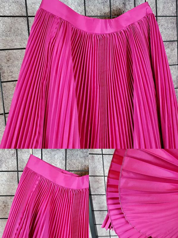 Dior Dior Pleated Skirt in Summer Fuchsia Color 0089 Size 27" / US 4 / IT 40 - 5 Thumbnail