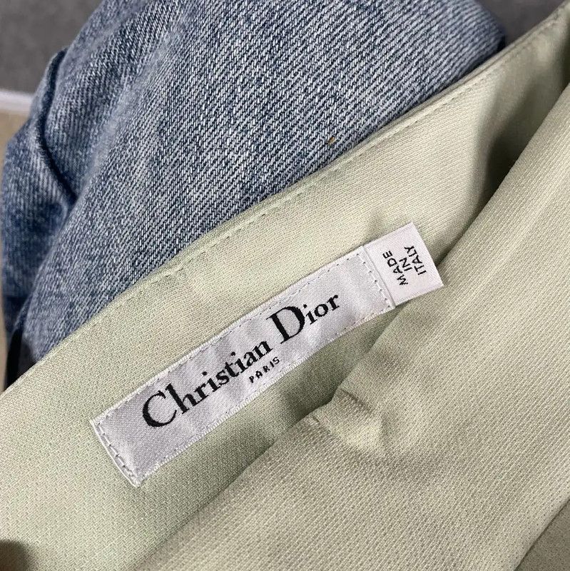 Dior Dior Green Summer Short Skirt 0089 Size 23" - 7 Thumbnail
