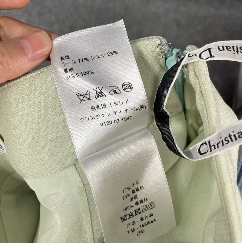 Dior Dior Green Summer Short Skirt 0089 Size 23" - 5 Thumbnail