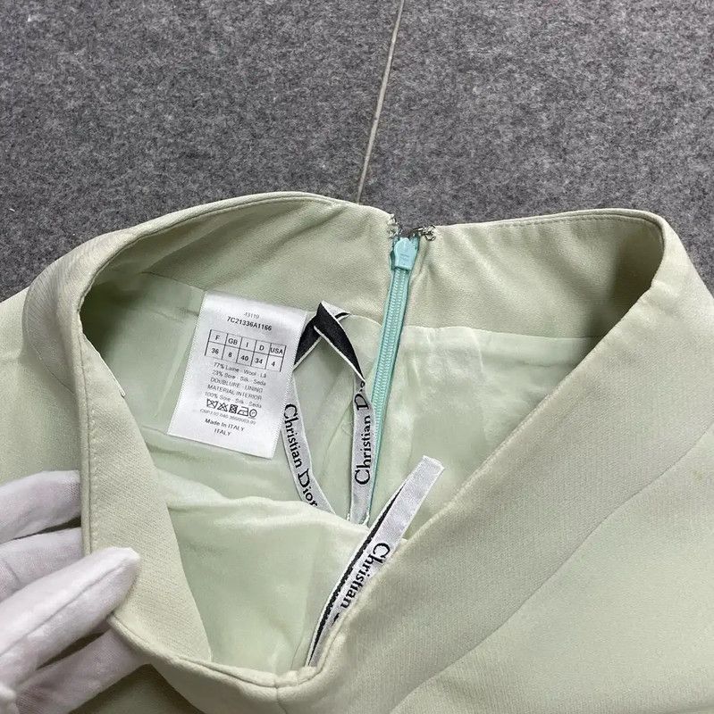Dior Dior Green Summer Short Skirt 0089 Size 23" - 8 Thumbnail