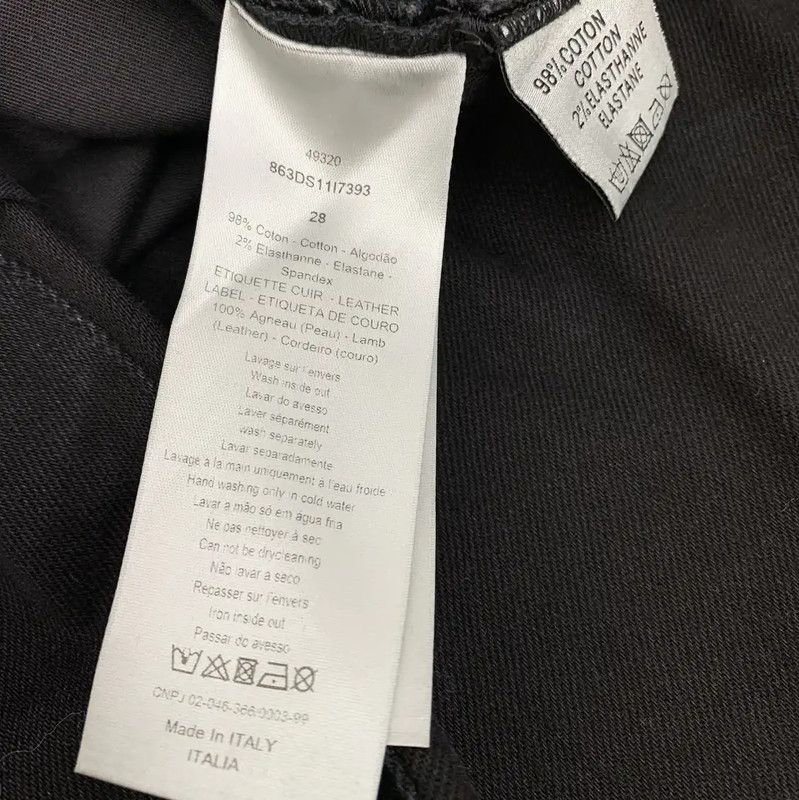 Dior Dior Black Cotton Women's Jeans 0089 Size 28" / US 6 / IT 42 - 9 Thumbnail