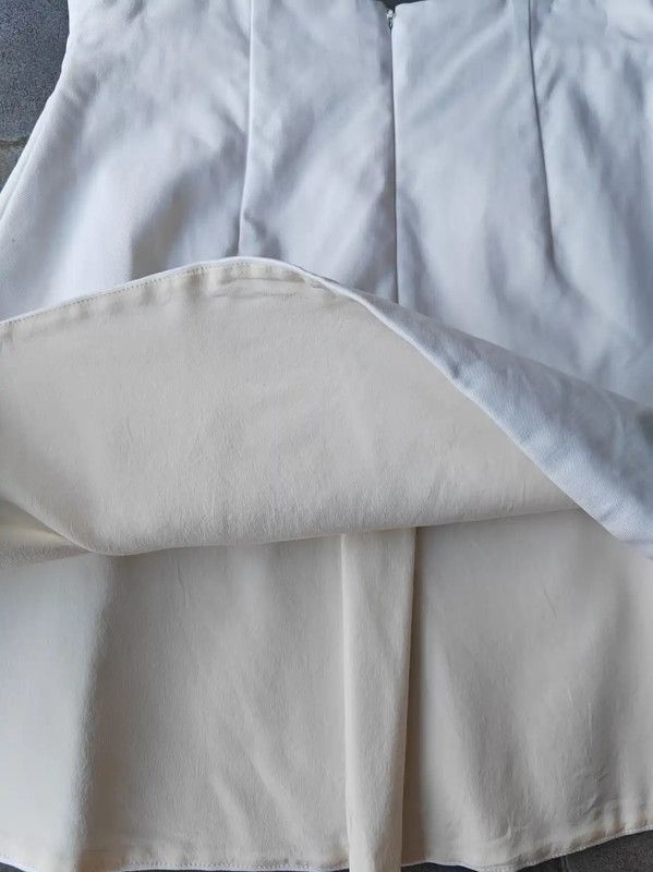 Dior Dior White Cotton Summer Mini Skirt 0089 Size 23" - 3 Thumbnail