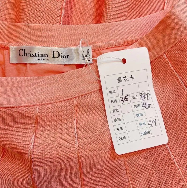 Dior Dior Pleated Pink Skirt for Summer 0089 Size 23" - 4 Thumbnail