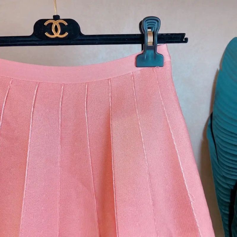 Dior Dior Pleated Pink Skirt for Summer 0089 Size 23" - 2 Thumbnail