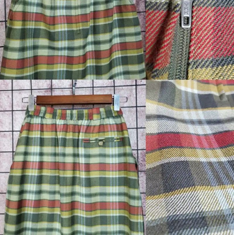 Dior Dior Green Wool Embroidered A-Line Skirt 0089 Size 28" / US 6 / IT 42 - 3 Thumbnail