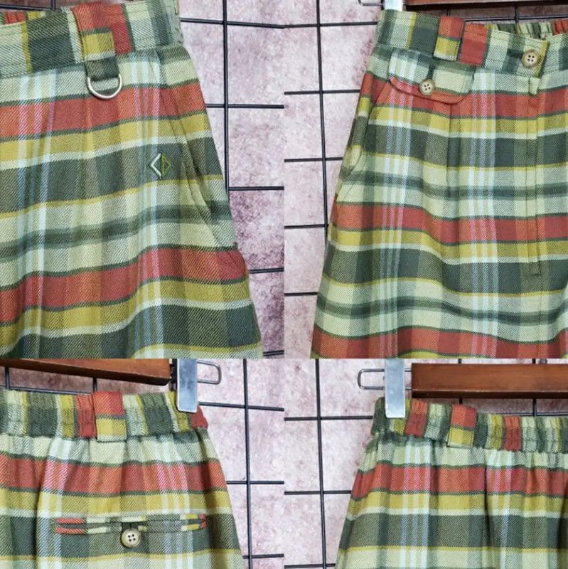 Dior Dior Green Wool Embroidered A-Line Skirt 0089 Size 28" / US 6 / IT 42 - 4 Thumbnail