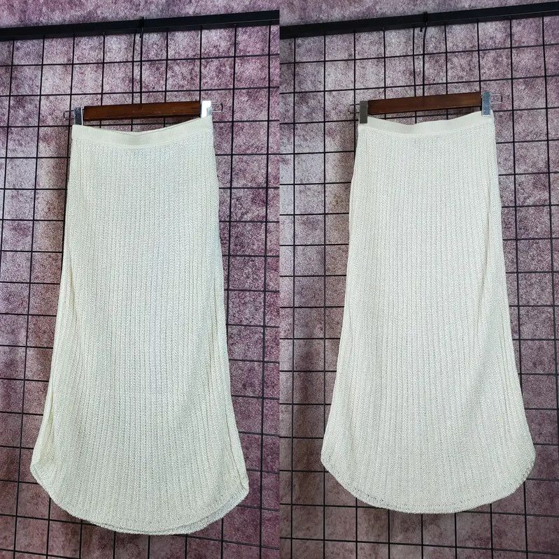 Dior Dior White Midi Skirt for Women 0089 Size 28" / US 6 / IT 42 - 2 Thumbnail