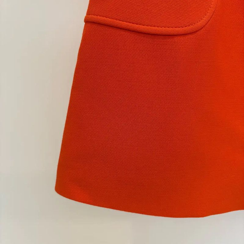 Dior Dior Orange Wool A-Line Skirt for Summer 0089 Size 23" - 6 Thumbnail