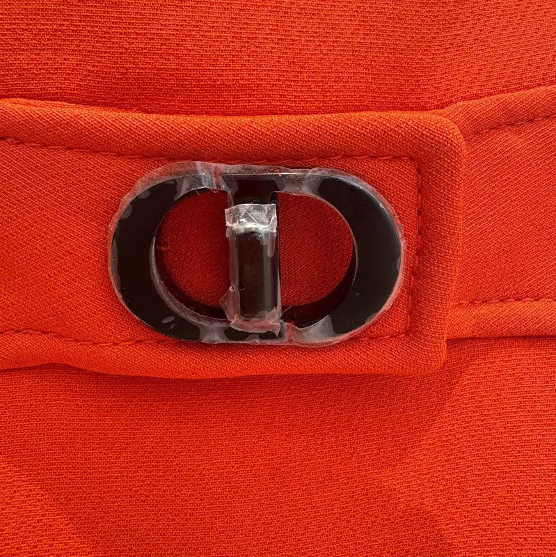 Dior Dior Orange Wool A-Line Skirt for Summer 0089 Size 23" - 5 Thumbnail