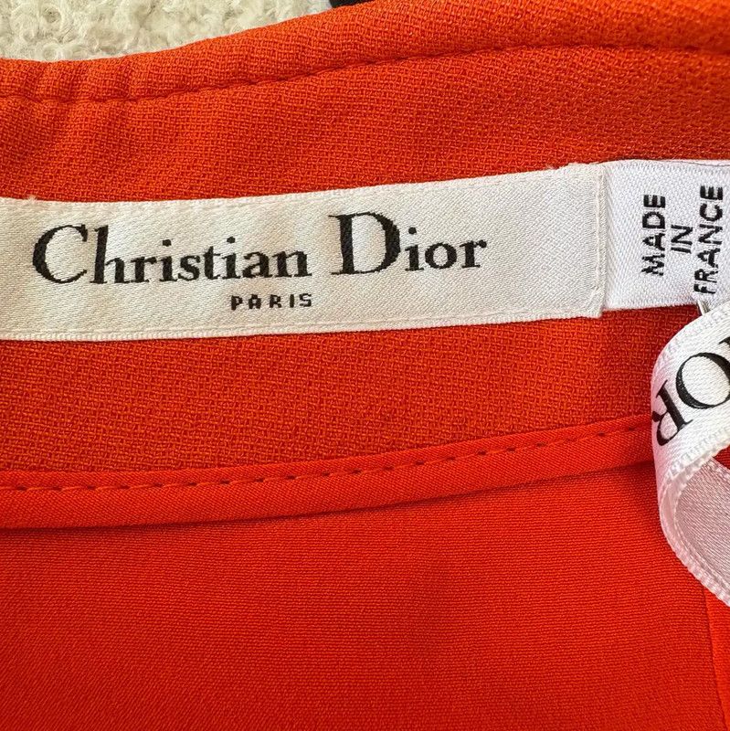 Dior Dior Orange Wool A-Line Skirt for Summer 0089 Size 23" - 7 Thumbnail