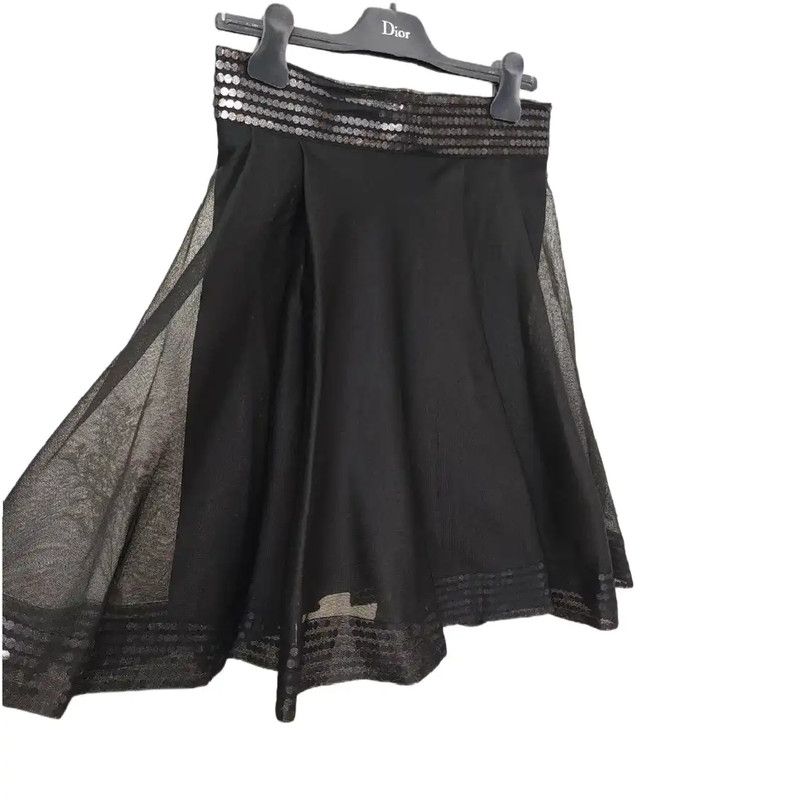Dior Dior Black Polka Dot Skirt 0089 Size 28" / US 6 / IT 42 - 2 Thumbnail