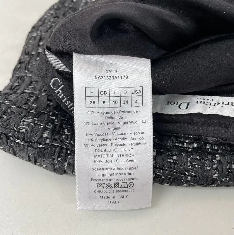 Dior Dior Summer Black Polyester Mini Skirt 0089 Size 23" - 6 Thumbnail