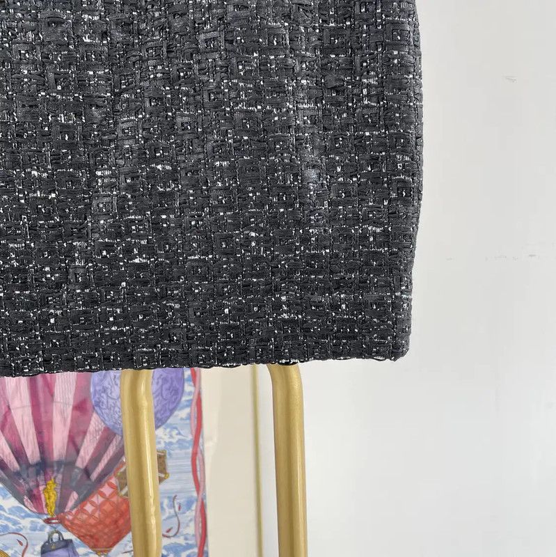 Dior Dior Summer Black Polyester Mini Skirt 0089 Size 23" - 4 Thumbnail