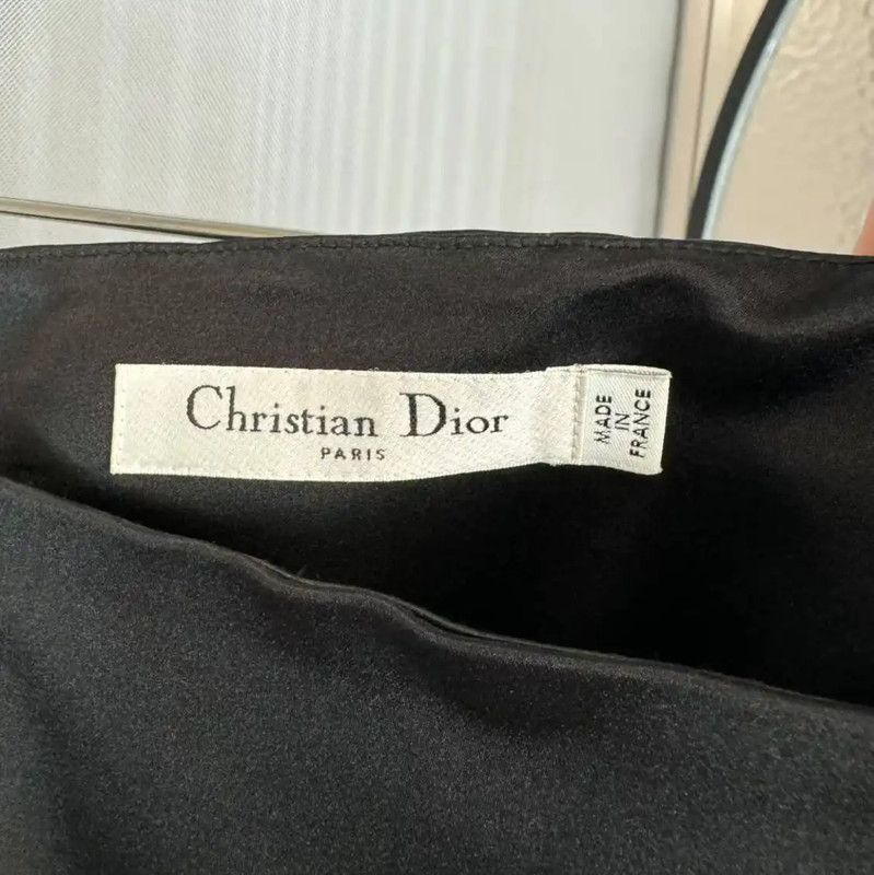 Dior Dior Black Silk Women's Skirt 0089 Size 36" / US 14 / IT 50 - 3 Thumbnail