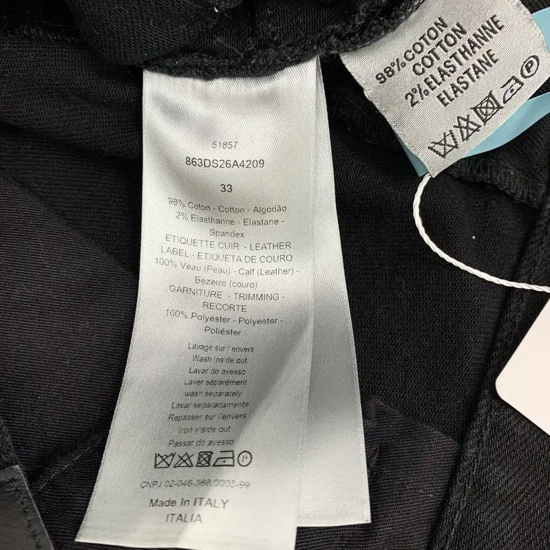 Dior Dior Black Cotton Women's Jeans 0089 Size 28" / US 6 / IT 42 - 9 Thumbnail