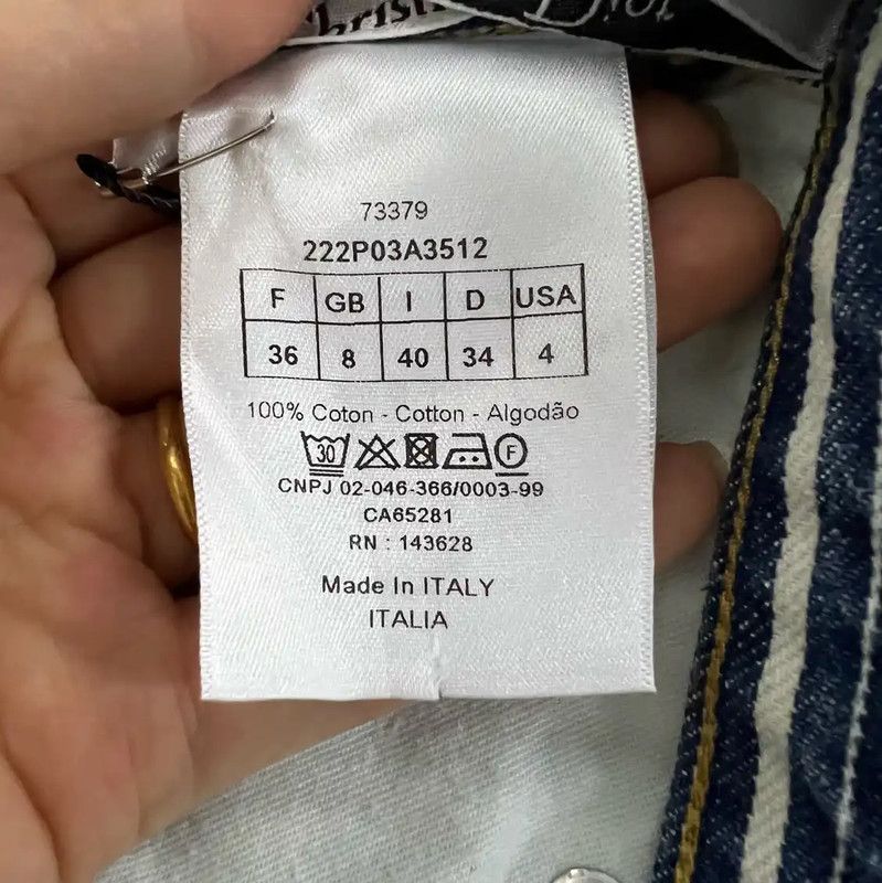 Dior Dior Summer Blue Cotton Striped Casual Pants 0089 Size 28" / US 6 / IT 42 - 4 Thumbnail