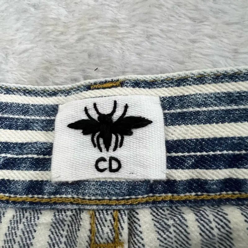 Dior Dior Summer Blue Cotton Striped Casual Pants 0089 Size 28" / US 6 / IT 42 - 3 Thumbnail