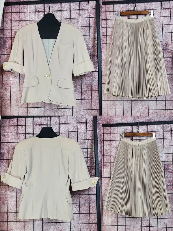 Dior Dior Beige Wool Blend Short Sleeve Cardigan 0089 Size M / US 6-8 / IT 42-44 - 3 Thumbnail