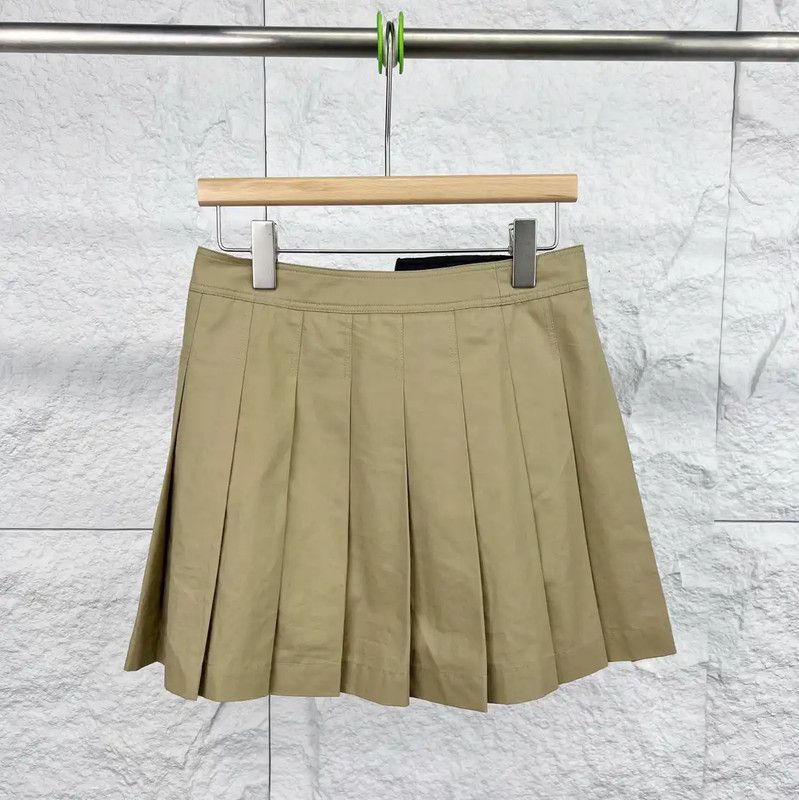 Dior Dior Khaki Cotton Skirt for Women 0089 Size 28" / US 6 / IT 42 - 2 Thumbnail