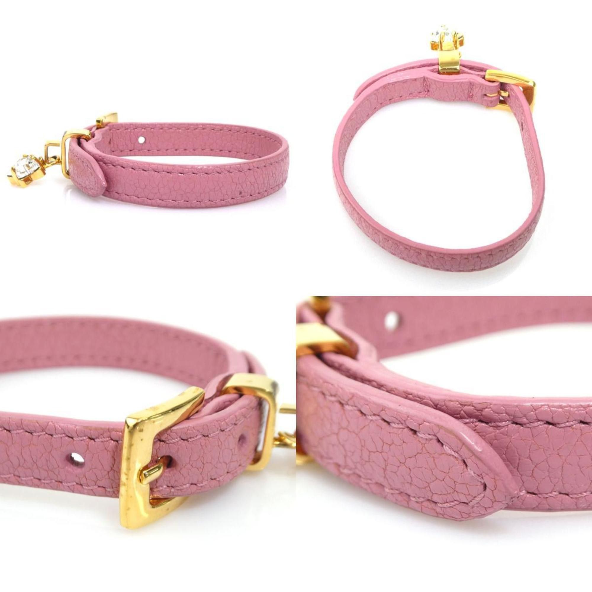 Miu Miu Miu MIUMIU Bracelet Leather Pink Women's 56448k Size ONE SIZE - 4 Thumbnail