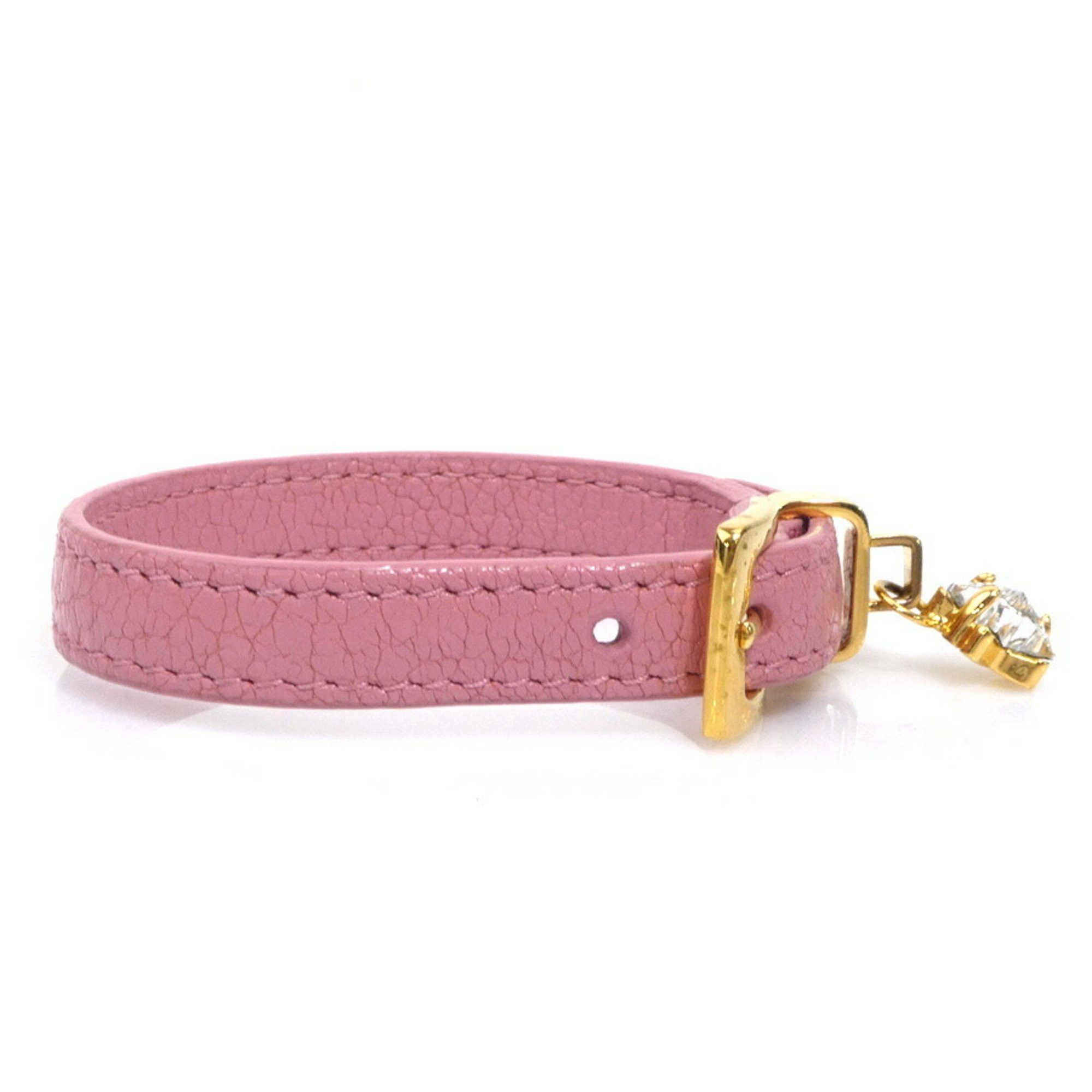 Miu Miu Miu MIUMIU Bracelet Leather Pink Women's 56448k Size ONE SIZE - 2 Thumbnail