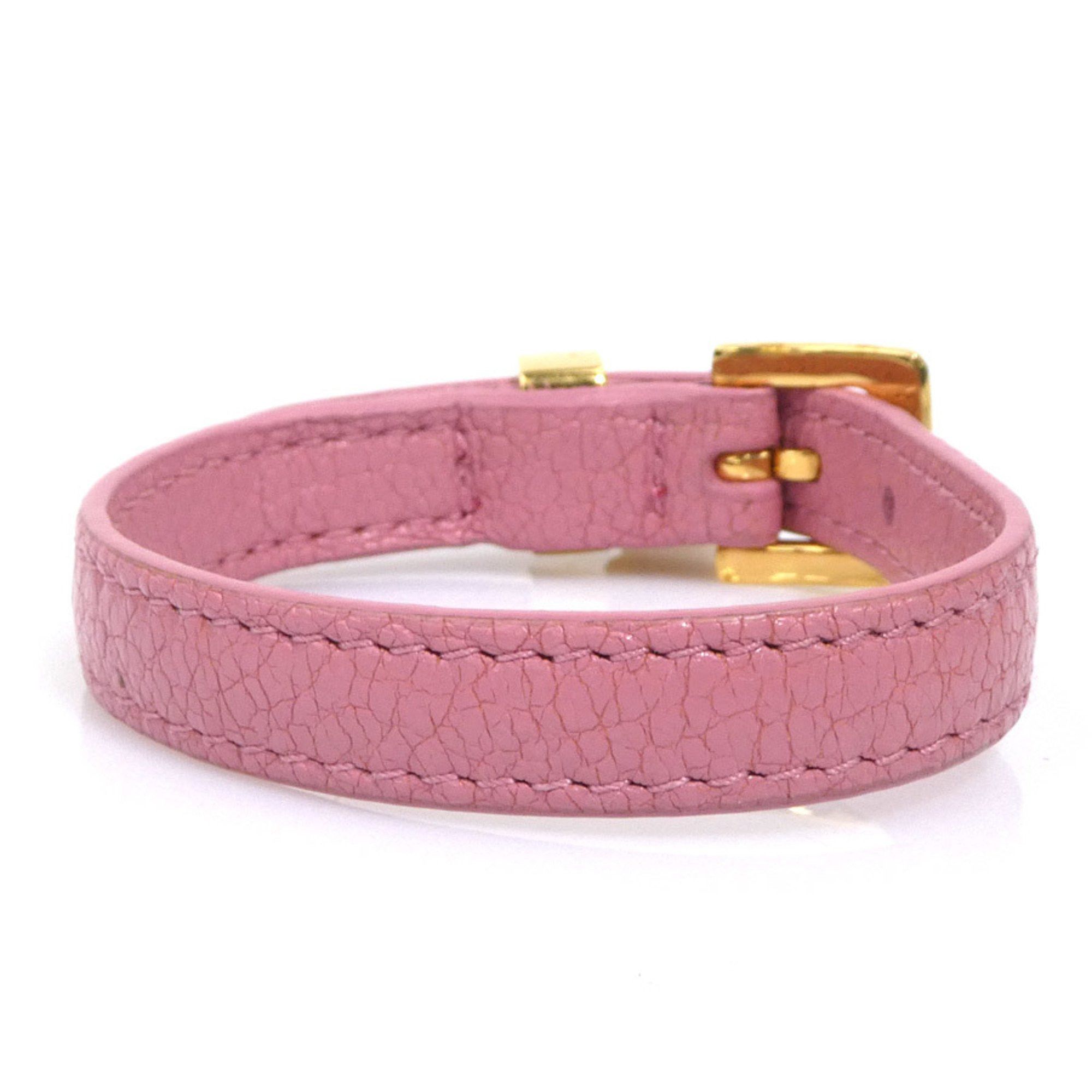 Miu Miu Miu MIUMIU Bracelet Leather Pink Women's 56448k Size ONE SIZE - 3 Thumbnail