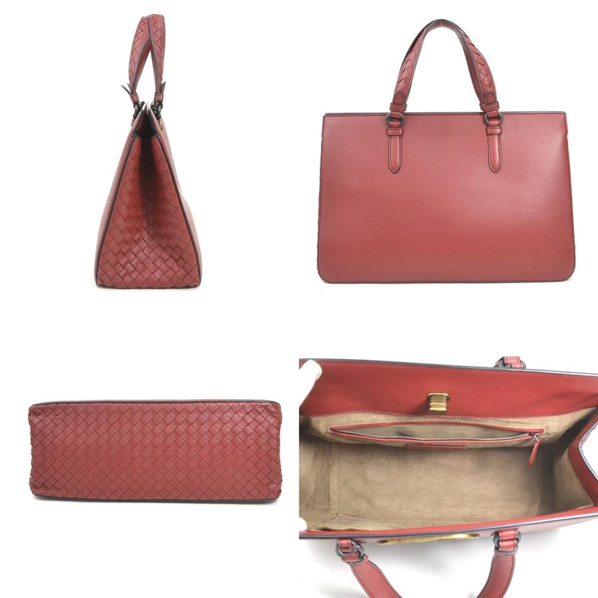 Bottega Veneta Bottega Veneta Handbag Shoulder Bag Intrecciato Leather Burgundy Women's e61035k Size ONE SIZE - 2 Thumbnail