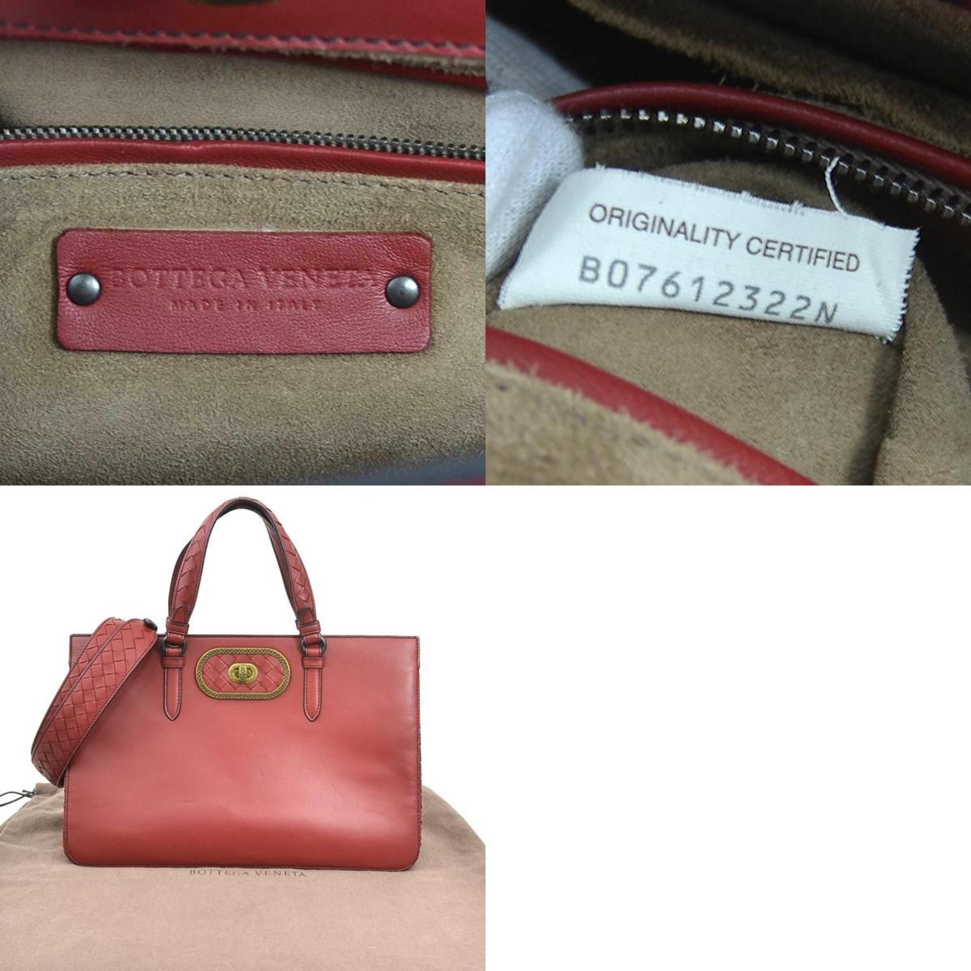 Bottega Veneta Bottega Veneta Handbag Shoulder Bag Intrecciato Leather Burgundy Women's e61035k Size ONE SIZE - 5 Thumbnail