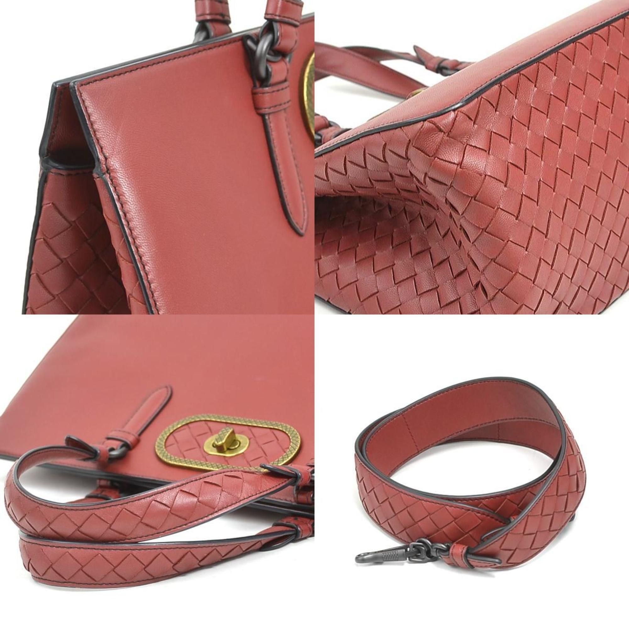 Bottega Veneta Bottega Veneta Handbag Shoulder Bag Intrecciato Leather Burgundy Women's e61035k Size ONE SIZE - 3 Thumbnail