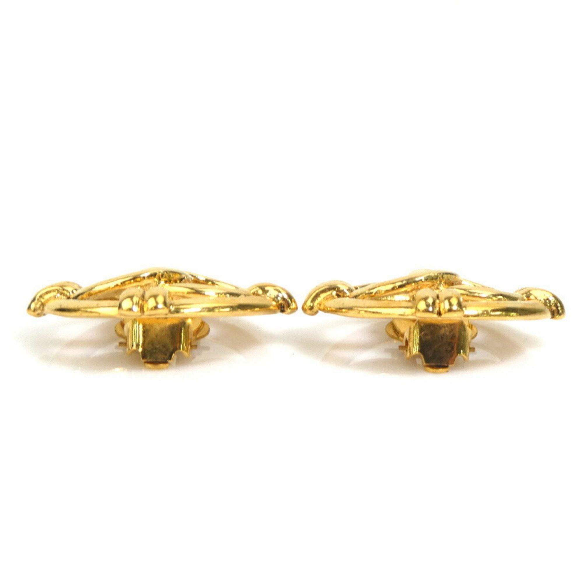 Chanel CHANEL Coco Mark Metal Gold Earrings for Women e61045i Size ONE SIZE - 4 Thumbnail