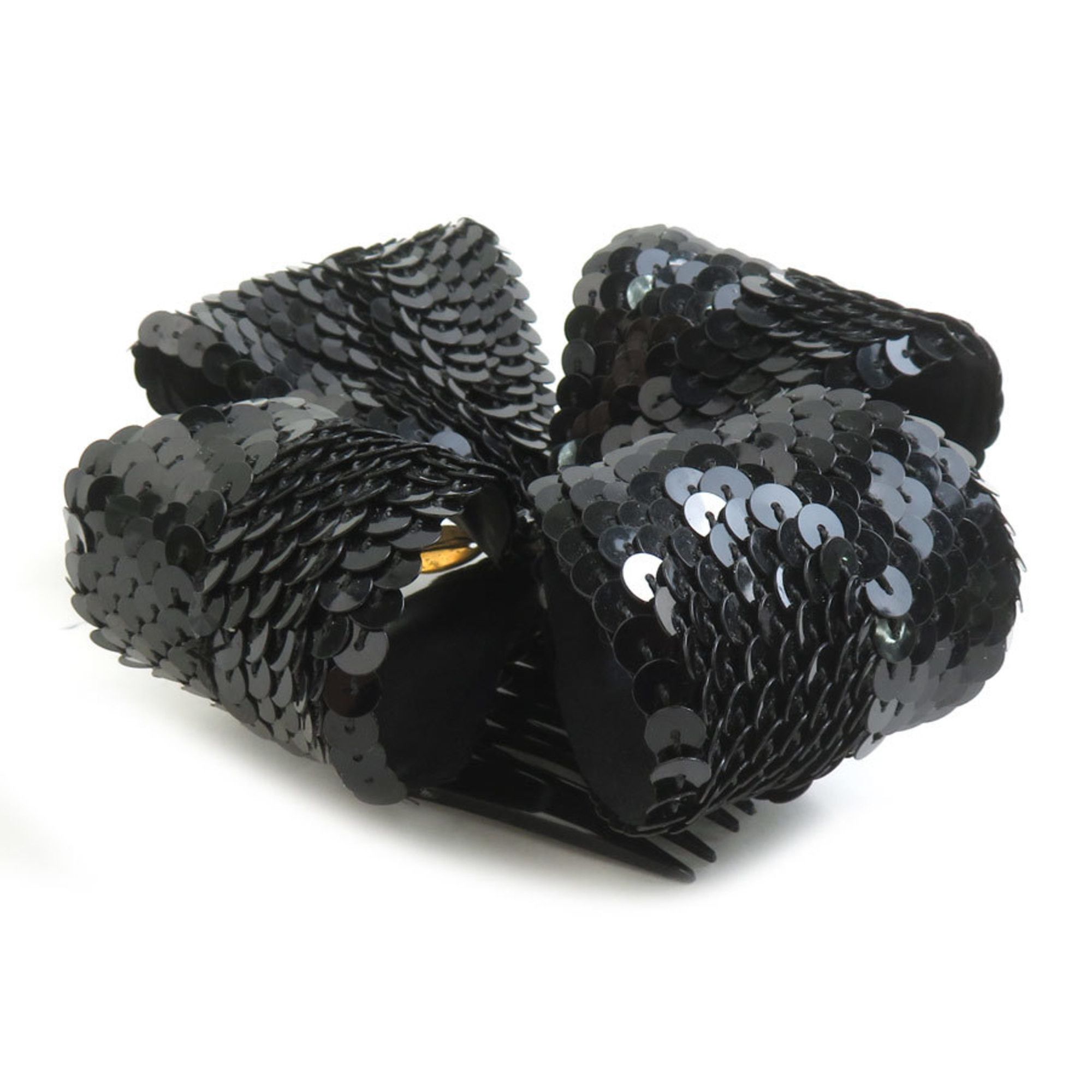 Chanel CHANEL Hair Accessory Kanzashi (Semi-perfect Hairpin) in Black, Women's, Sequins, e61042a Size ONE SIZE - 3 Thumbnail