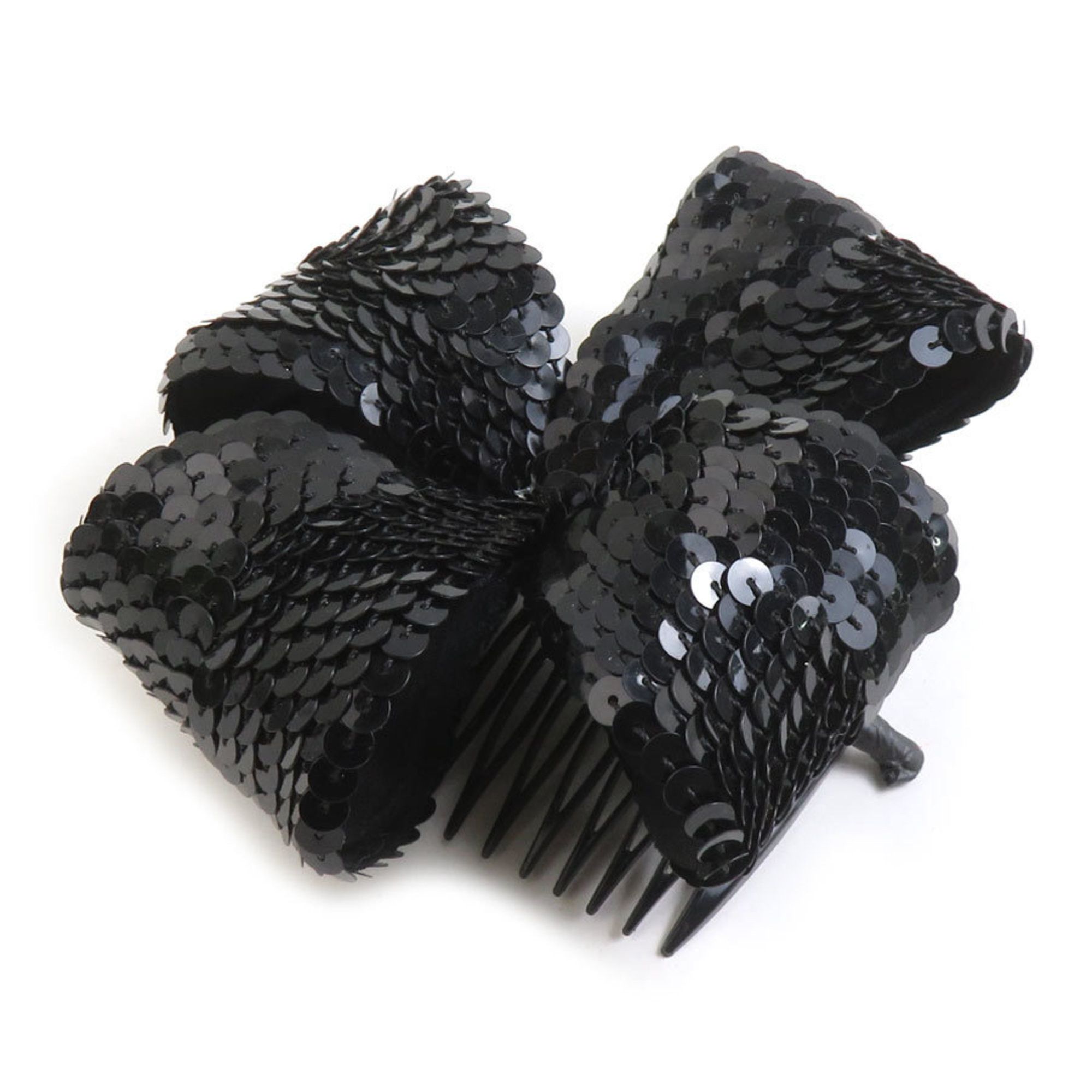 Chanel CHANEL Hair Accessory Kanzashi (Semi-perfect Hairpin) in Black, Women's, Sequins, e61042a Size ONE SIZE - 2 Thumbnail