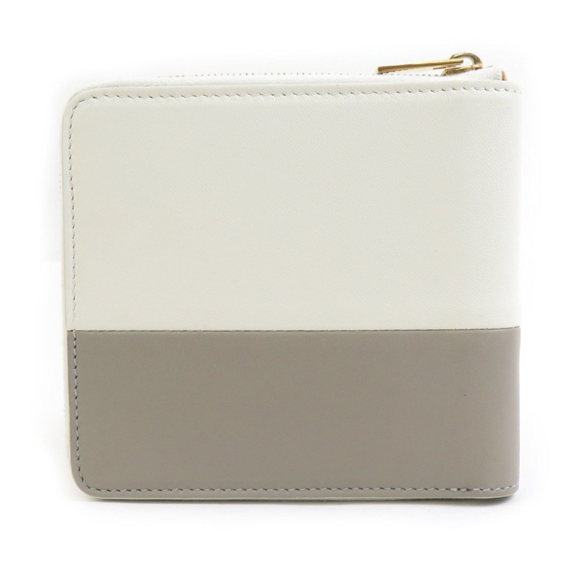 Celine Celine Women's Bifold Wallet in Gray and Ivory Leather (56445k) Size ONE SIZE - 2 Thumbnail