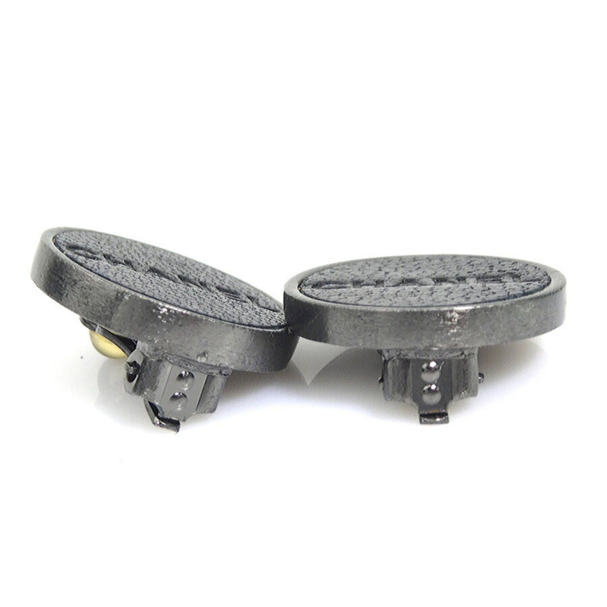 Chanel CHANEL Metal Earrings, Black and Silver, Women's, 56449k Size ONE SIZE - 3 Thumbnail
