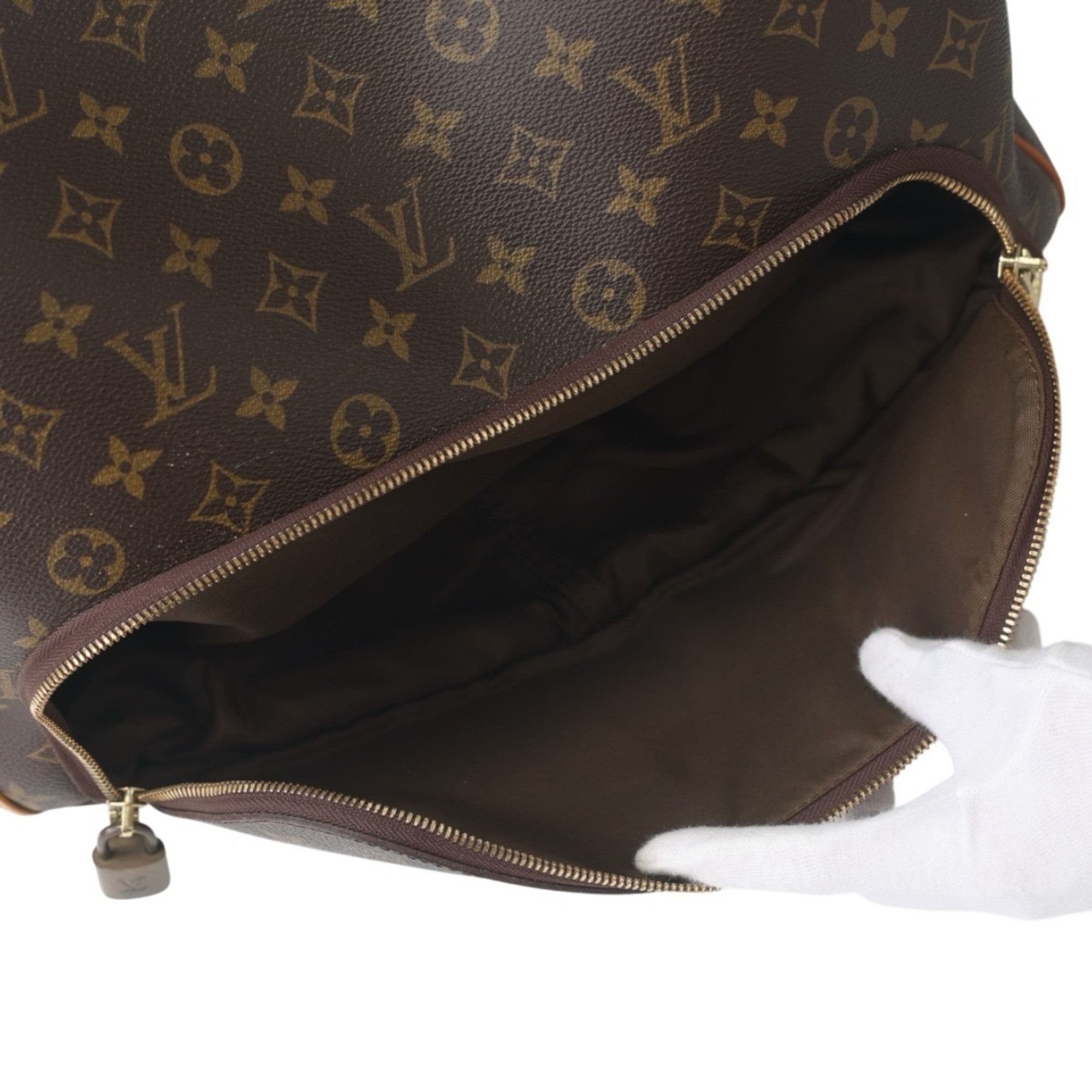 Louis Vuitton Louis Vuitton Boston Bag, Sports Monogram Evasion Canvas, M41443, Brown Size ONE SIZE - 14 Thumbnail
