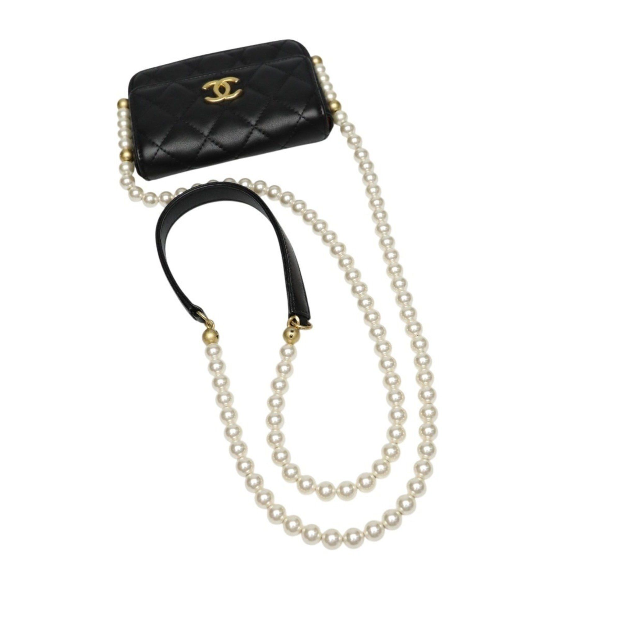 Chanel CHANEL Mini Matelasse Shoulder Bag in Black Lambskin Size ONE SIZE - 8 Thumbnail