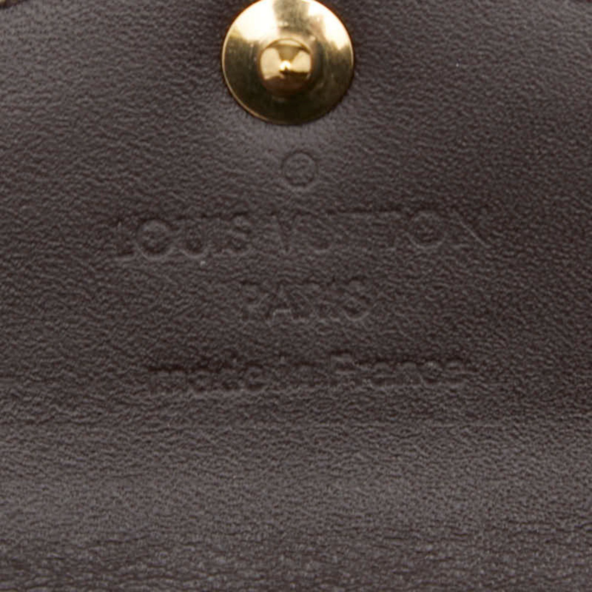 Louis Vuitton Louis Vuitton Monogram Vernis Multicle 4 Key Case M93517 Amaranth Brown Patent Leather Women's LOUIS VUITTON Size ONE SIZE - 7 Thumbnail