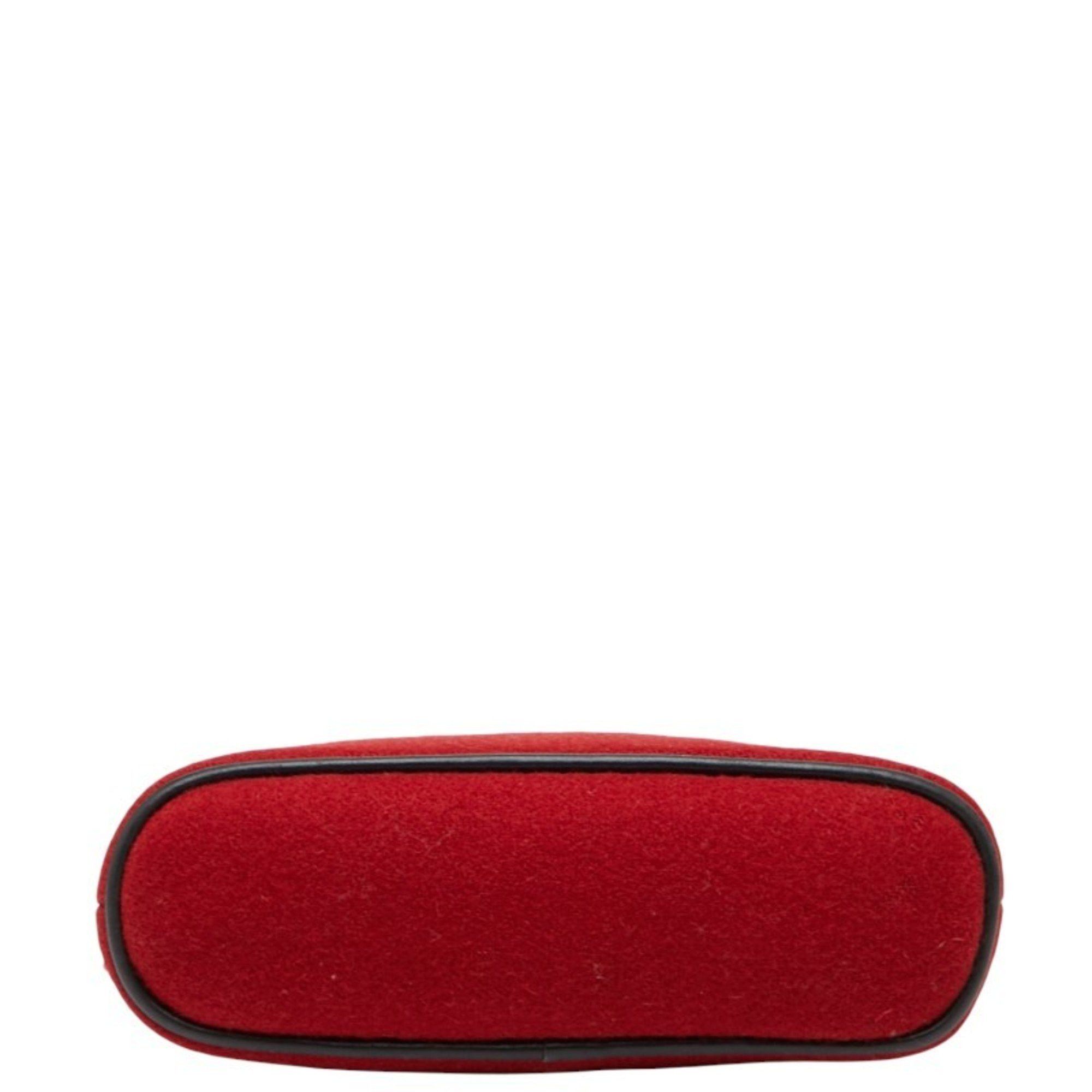 Hermes Hermes Bolide Pouch 20 Red Wool Women's HERMES Size ONE SIZE - 3 Thumbnail