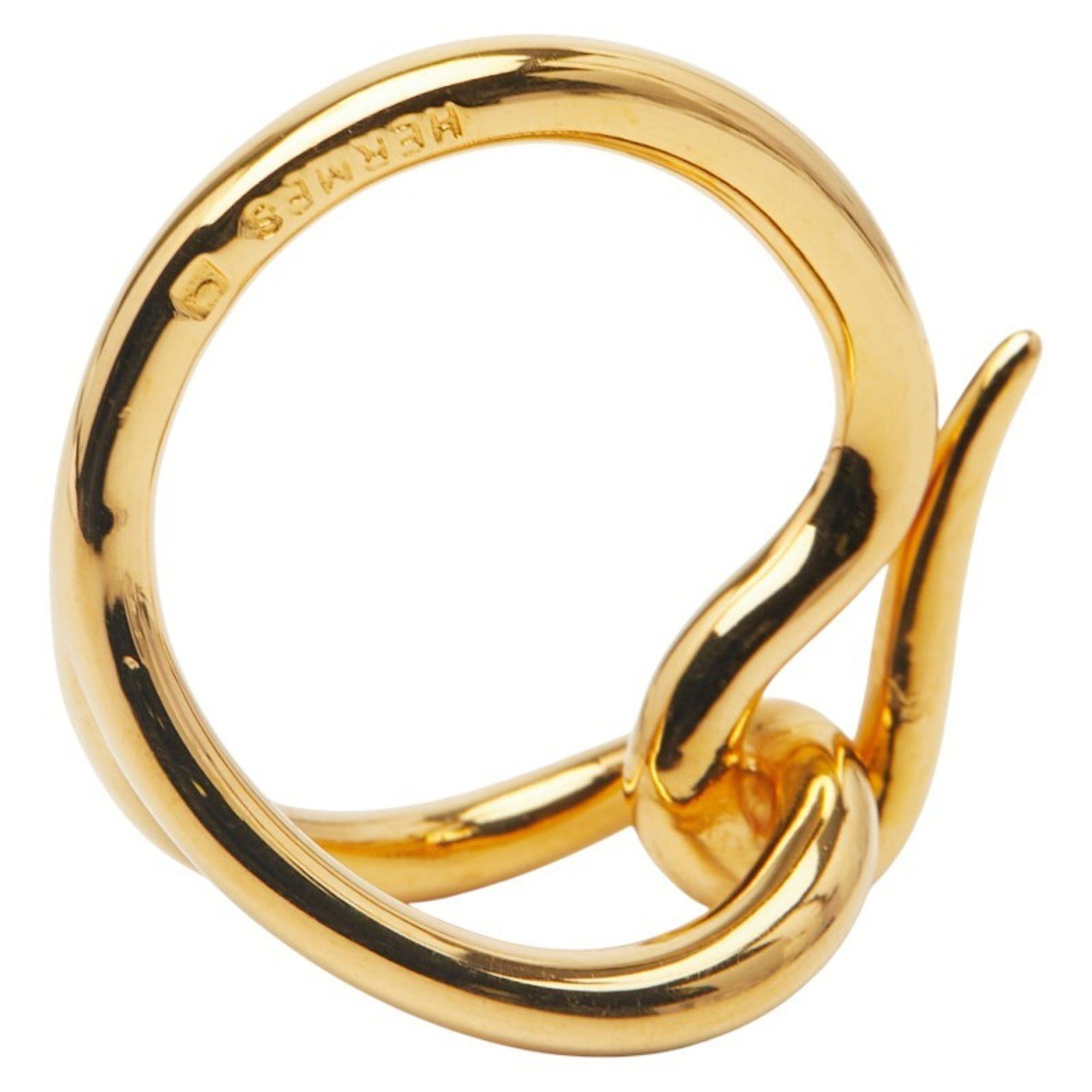 Hermes Hermes Jumbo Scarf Muffler Ring Gold Plated Women's HERMES Size ONE SIZE - 5 Thumbnail