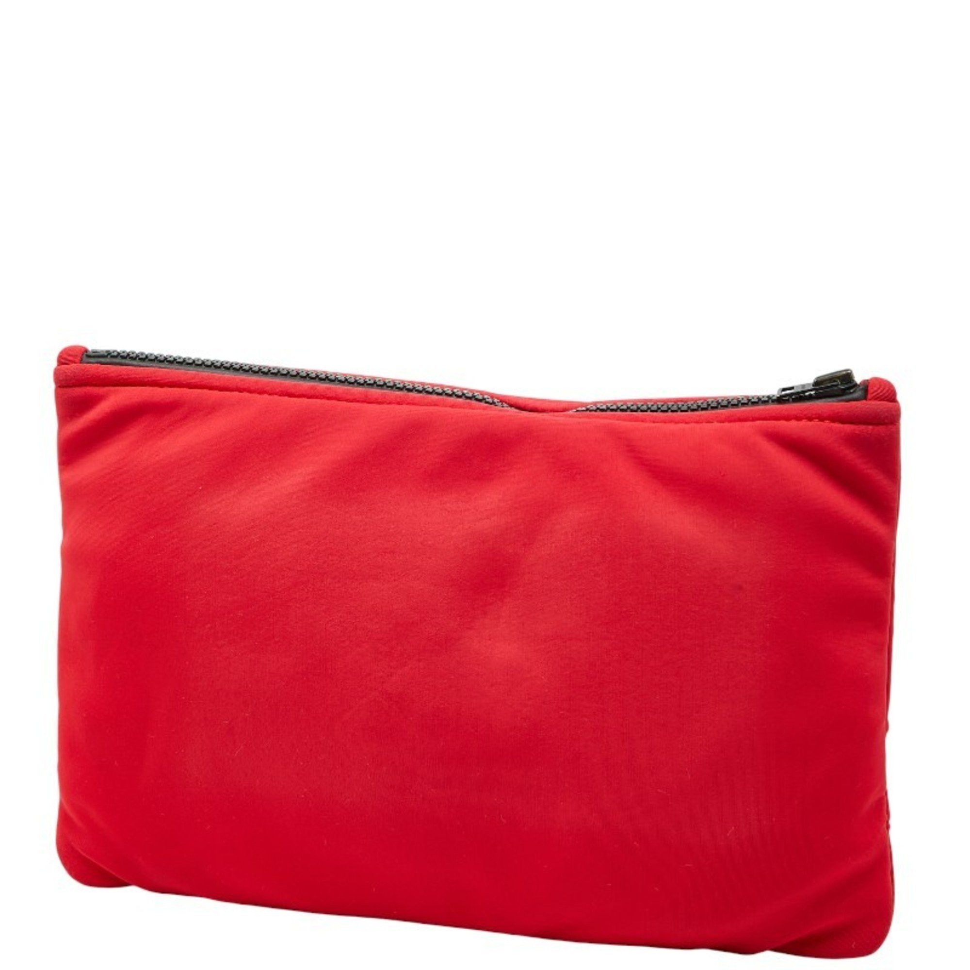 Hermes Hermès Neoban Trusse Flat MM Pouch, Small Item Case, Rouge Kazak, Red, Polyamide, Elastane, Women's, HERMES Size ONE SIZE - 2 Thumbnail