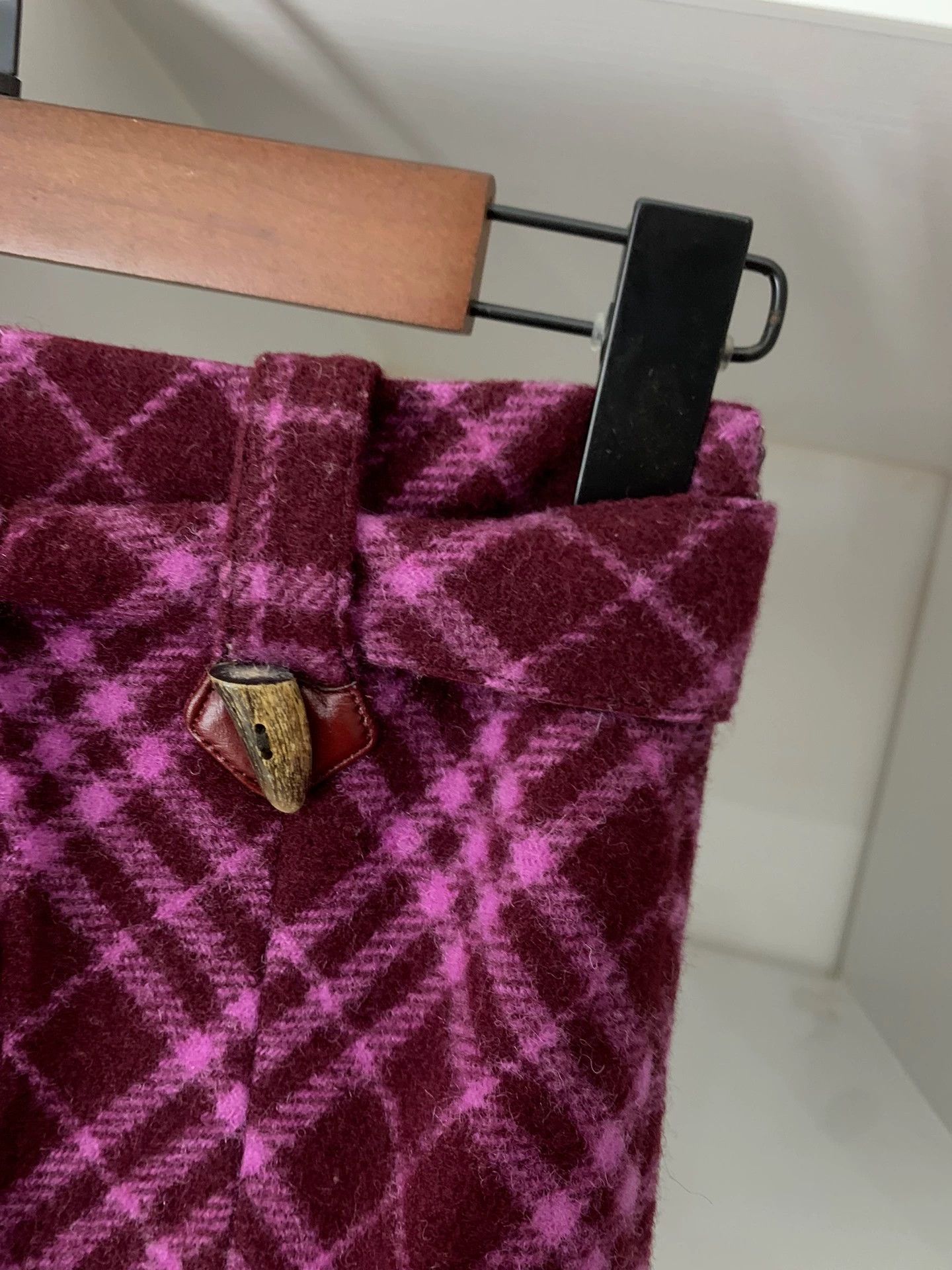 Burberry Burberry Purple Plaid Belted Skirt - dmc Size US 28 / EU 44 - 3 Thumbnail