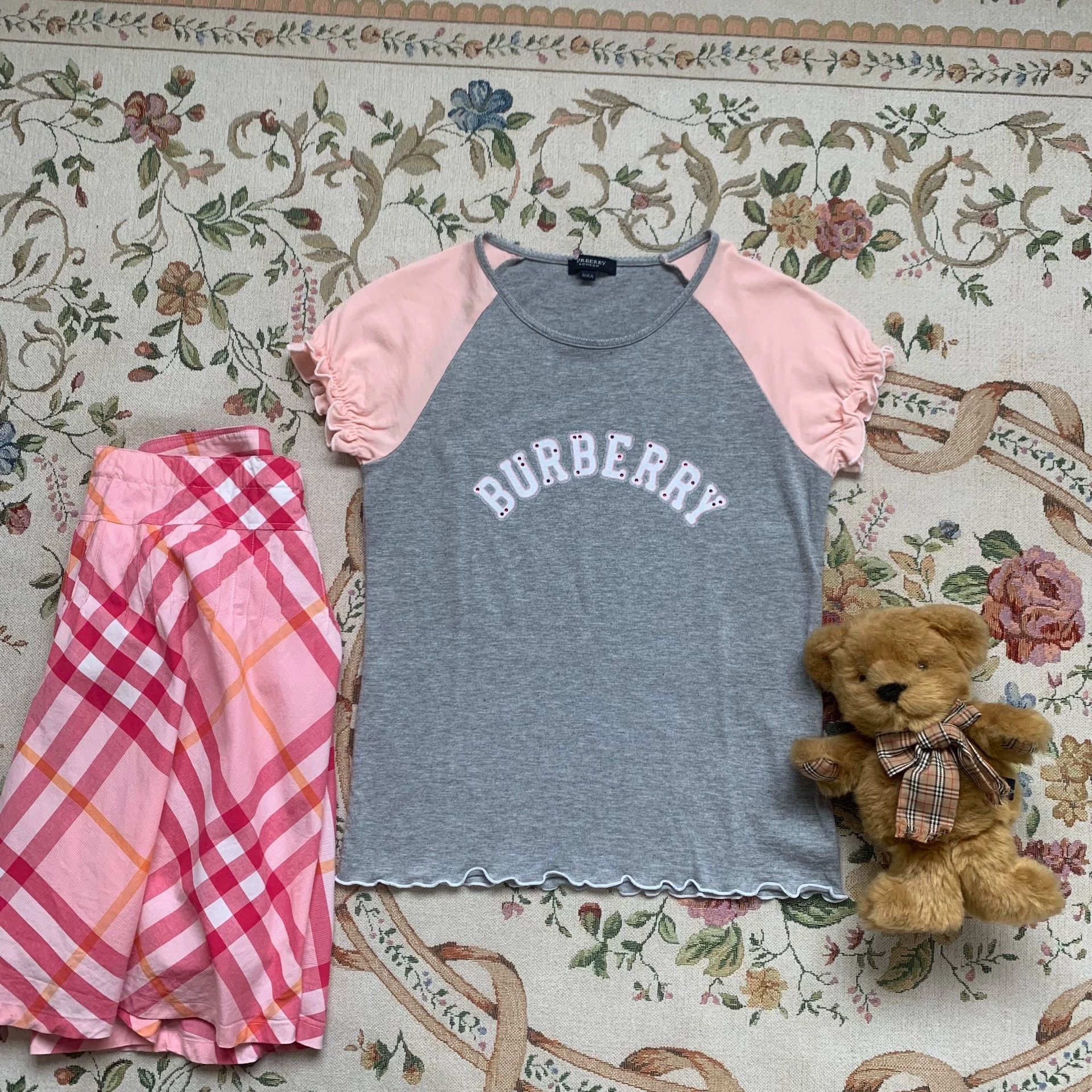 Burberry Burberry Pink Check Midi Skirt - dmc Size US 27 - 6 Thumbnail