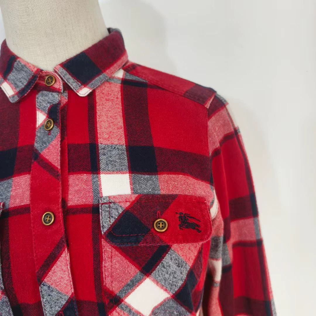 Burberry Vintage Burberry Red Plaid Shirt - dmc Size US XS / EU 42 / 0 - 2 Thumbnail