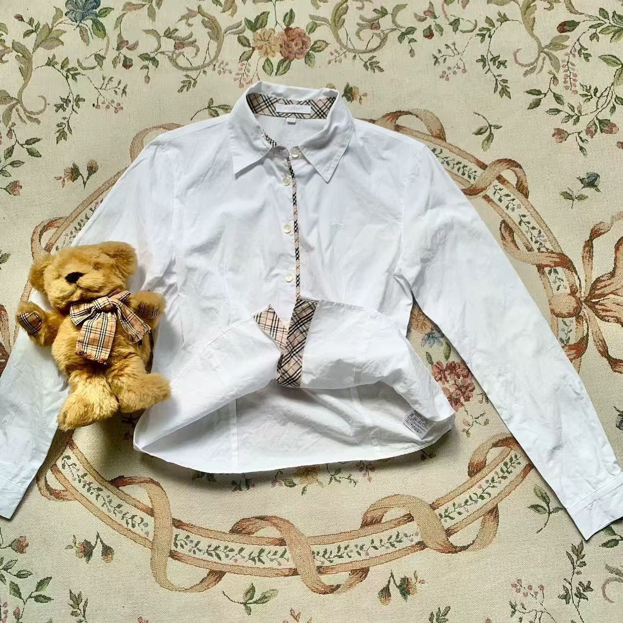 Burberry Burberry White Cotton Shirt - dmc Size US M / EU 48-50 / 2 - 5 Thumbnail