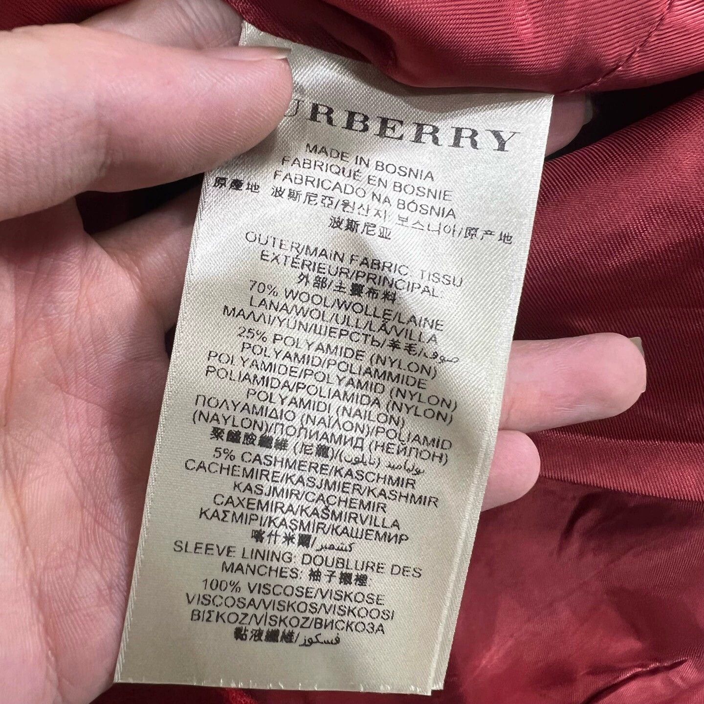 Burberry Burberry Red Coat Size 44 - dmc Size US L / EU 52-54 / 3 - 4 Thumbnail