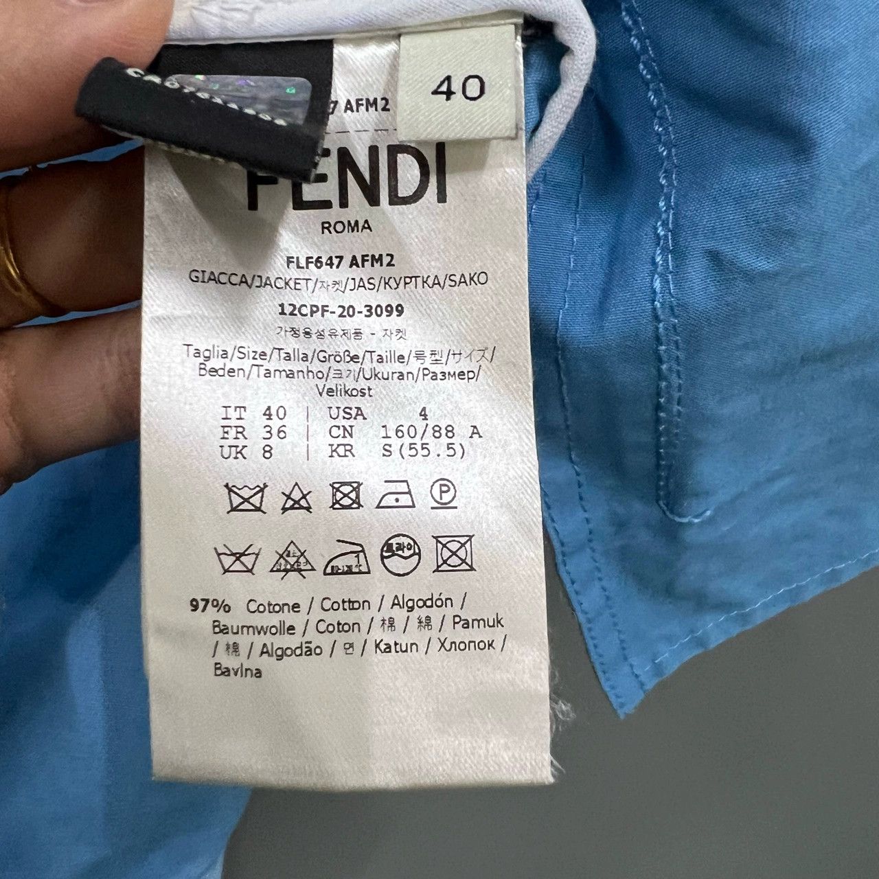 Fendi FENDI Blue - dmc Size US M / EU 48-50 / 2 - 4 Thumbnail