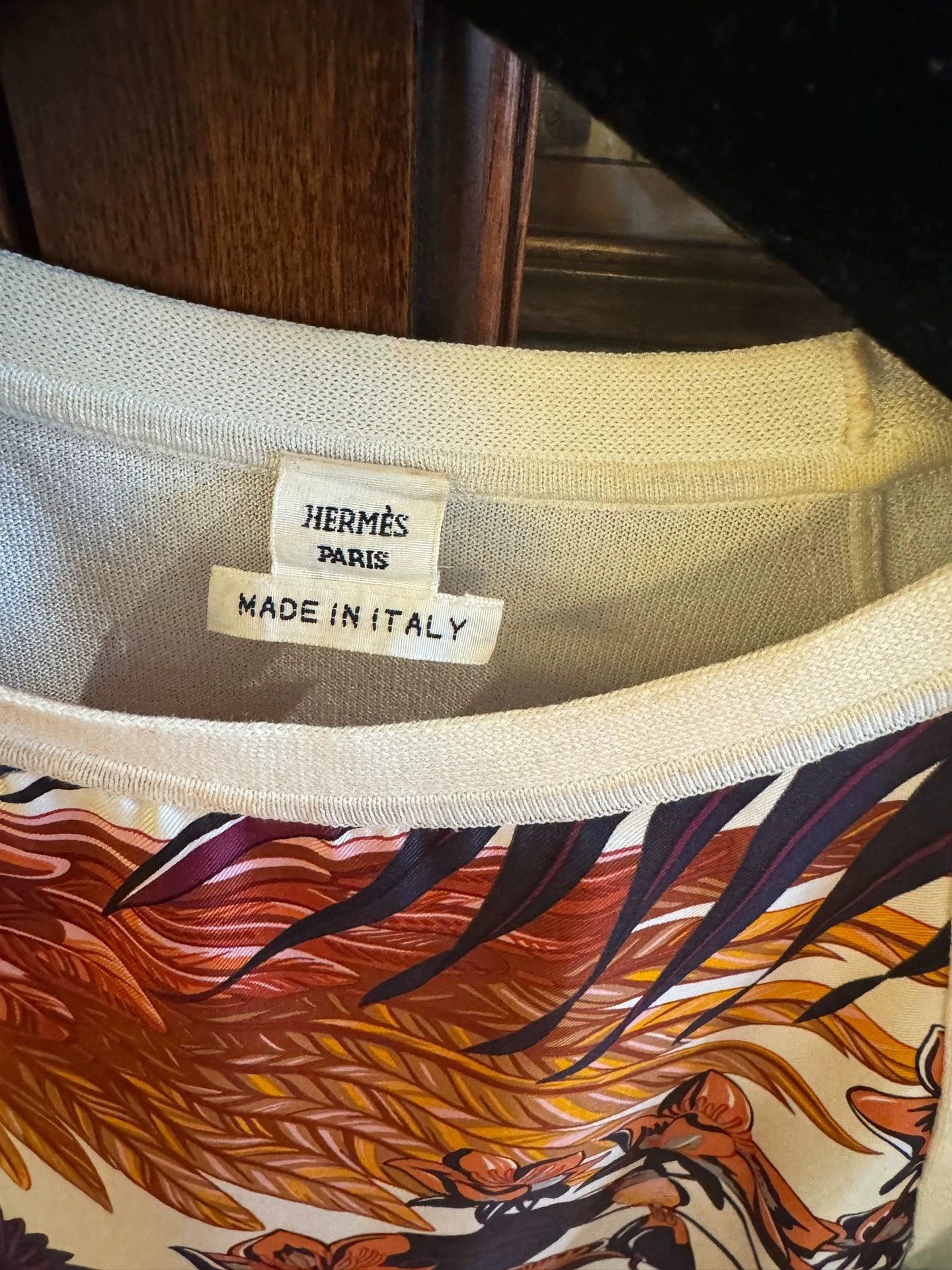 Hermes Hermes Printed Silk Cotton Pullover Top - dmc Size US XS / EU 42 / 0 - 3 Thumbnail